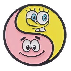 SpongeBob SquarePants Patrick Star Cartoon Yin Yang Best Friend Enamel Lapel Pin